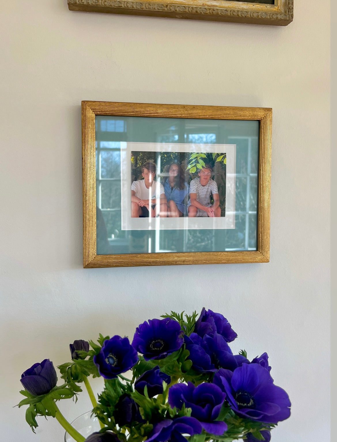 Atelier Julia Labet x Helle Thygesen Portrait Frame - Sarcelle Blue / Gold
