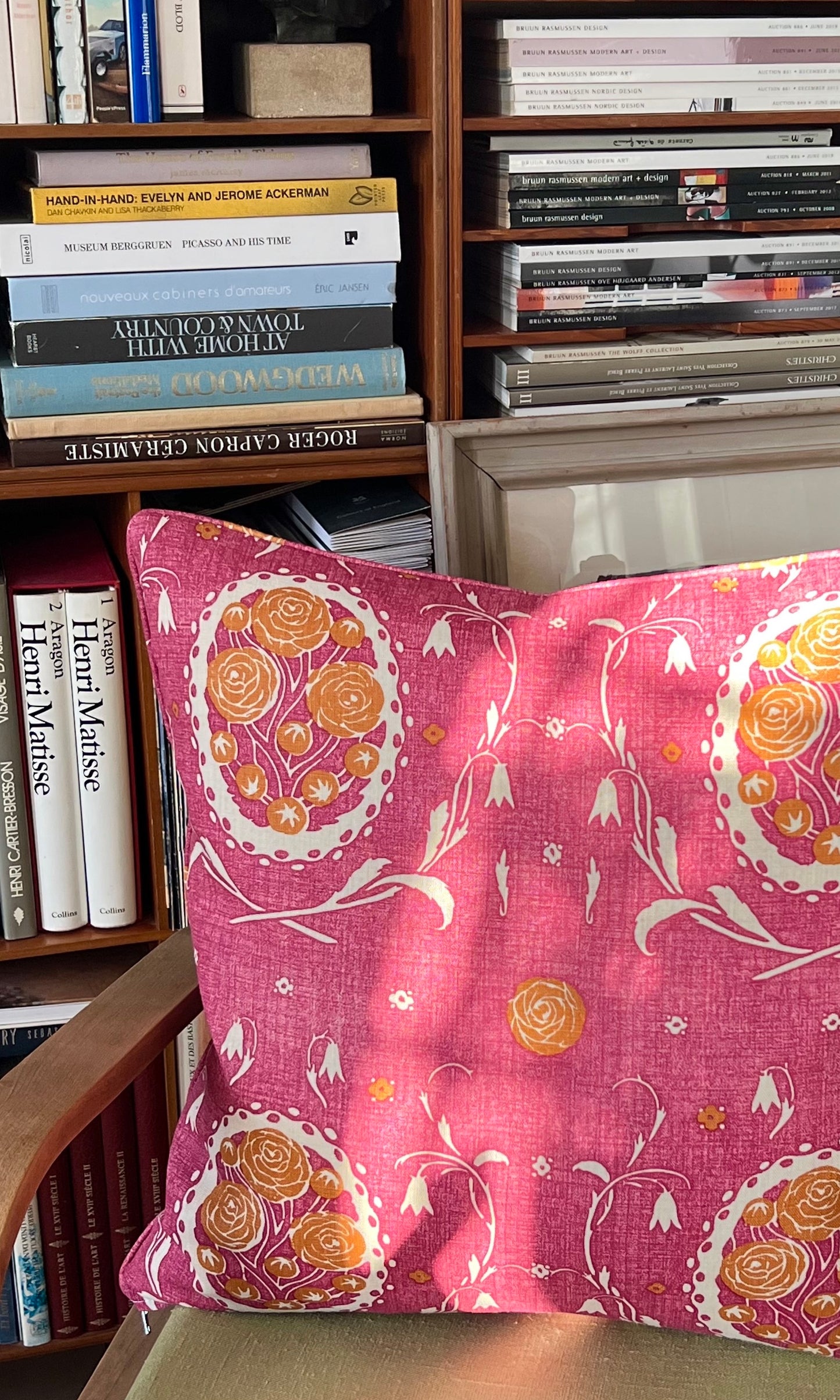 Linen Pillows - Pivoine Magenta