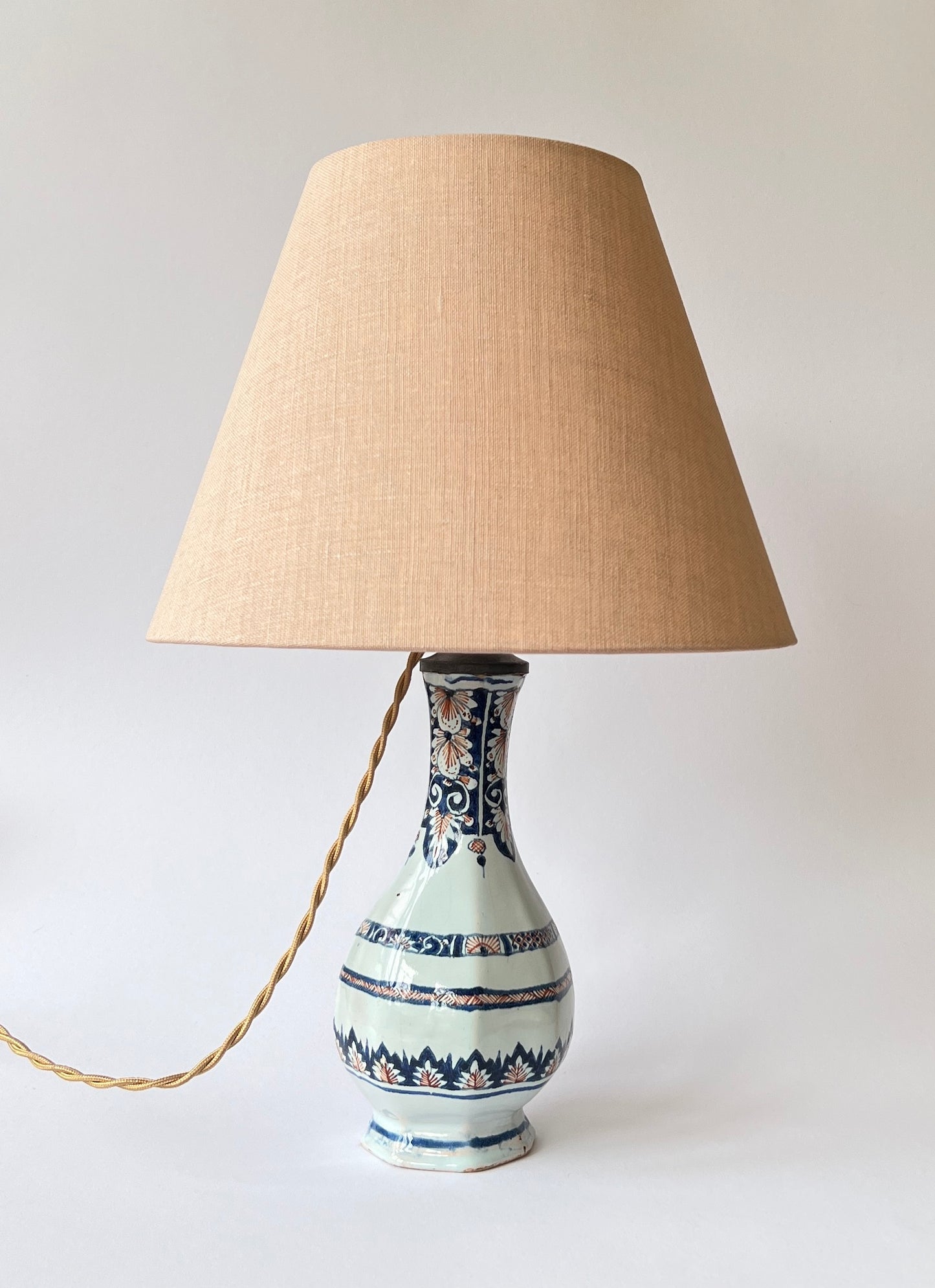 Pair of Faience Table Lamps