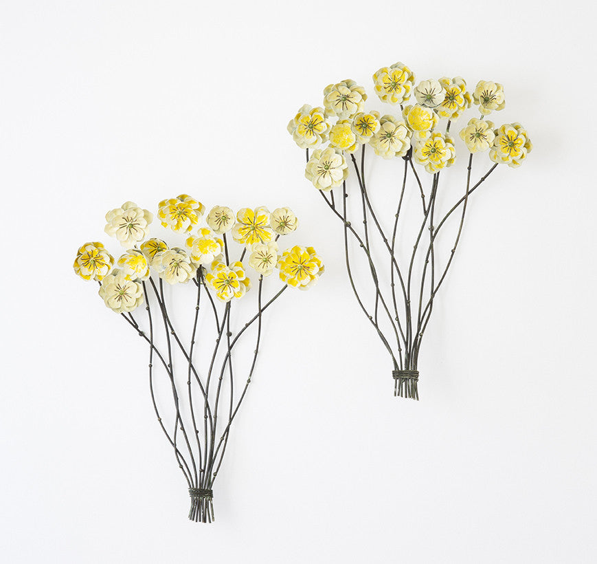 Flower Wall Sculptures - SOLD