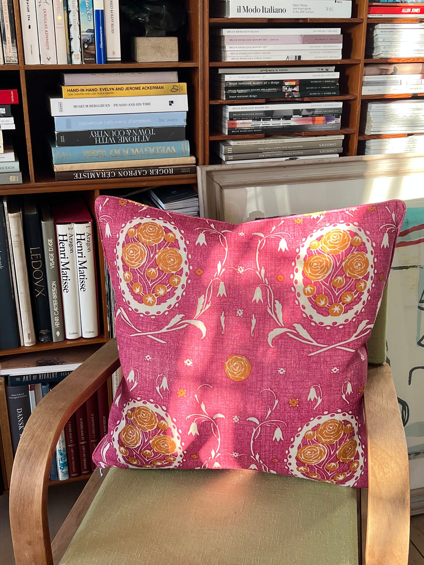 Linen Pillows - Pivoine Magenta