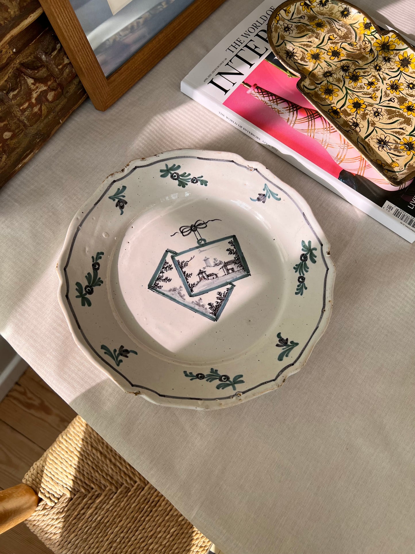 19th Century Faience Plate