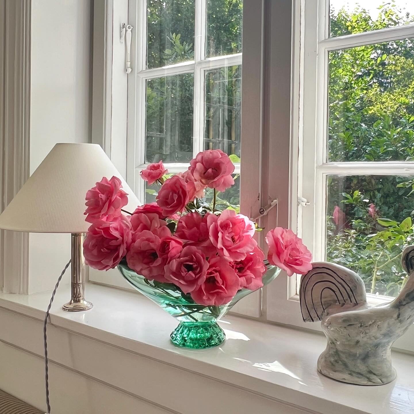 Footed Glass Bowl / Vase