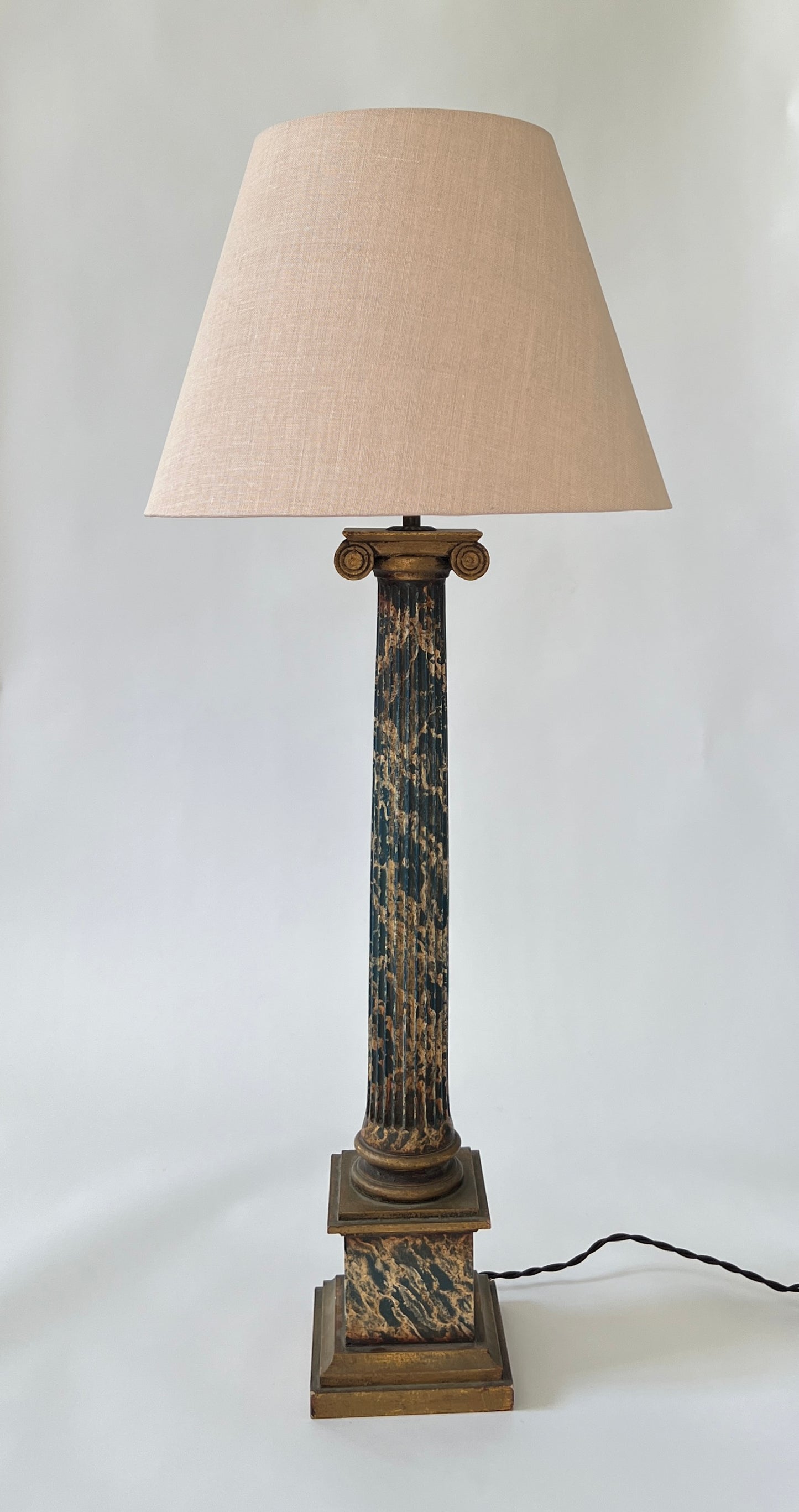 Faux Marble Floor Lamp