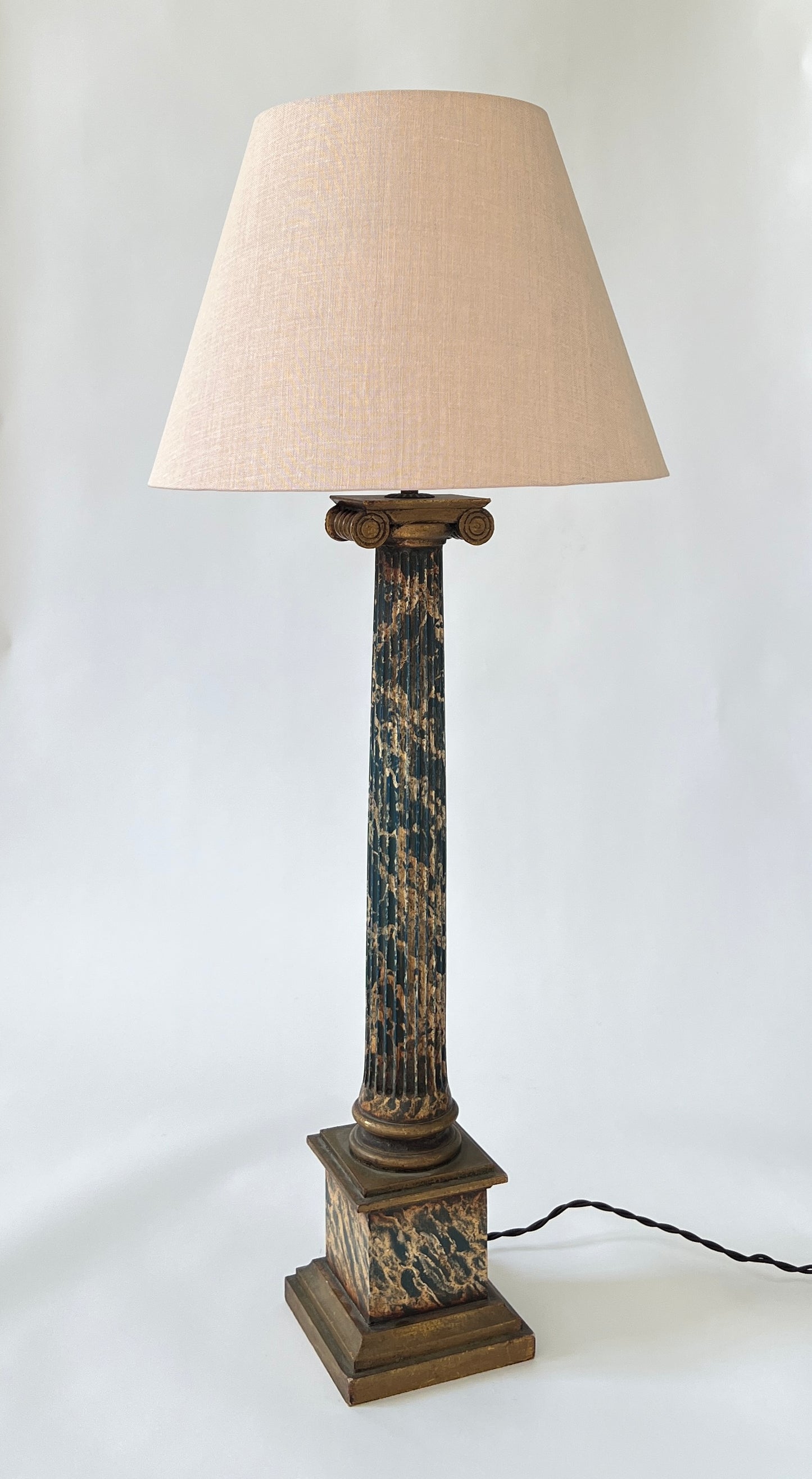Faux Marble Floor Lamp