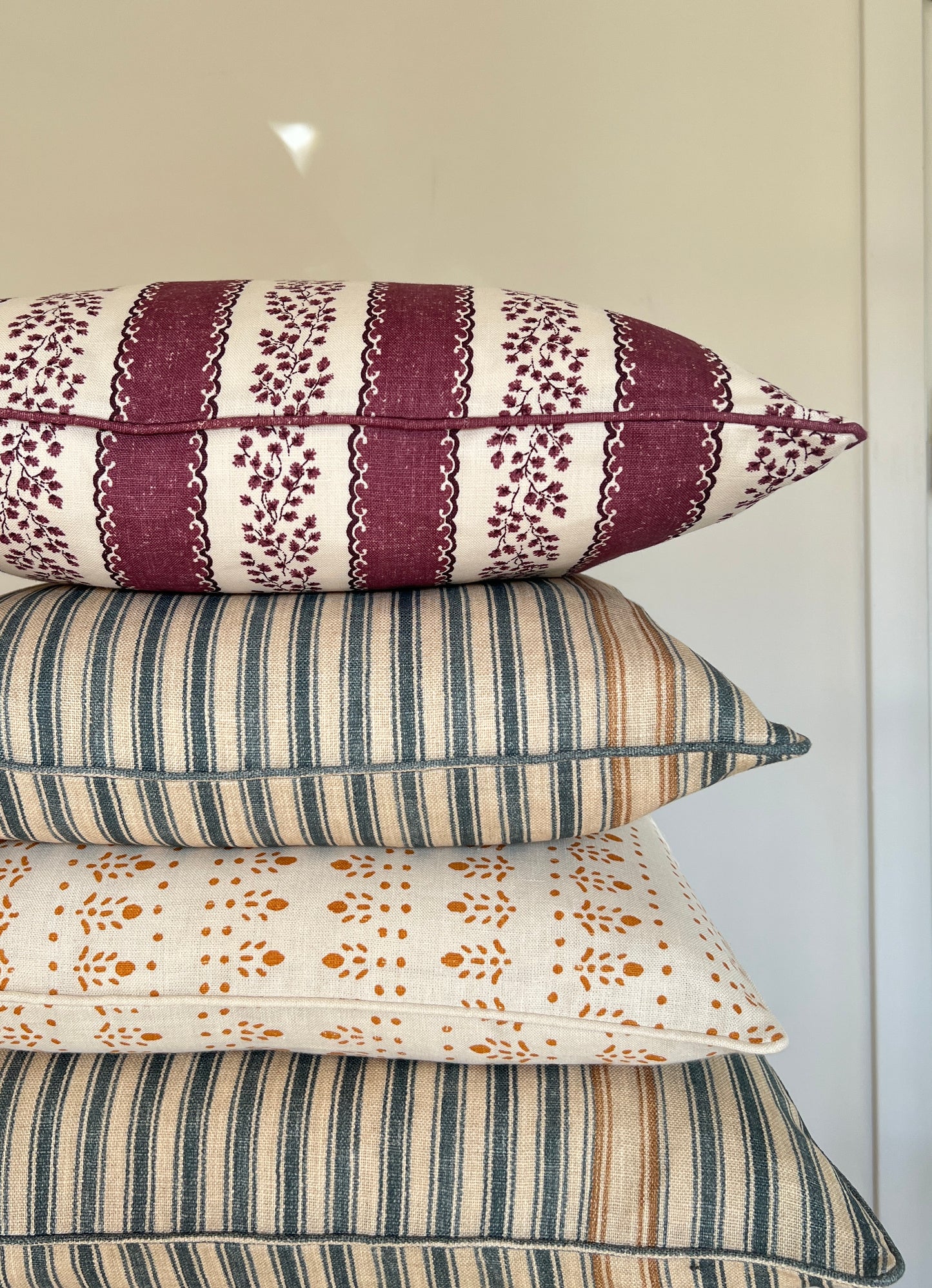 Linen Pillows - Plum