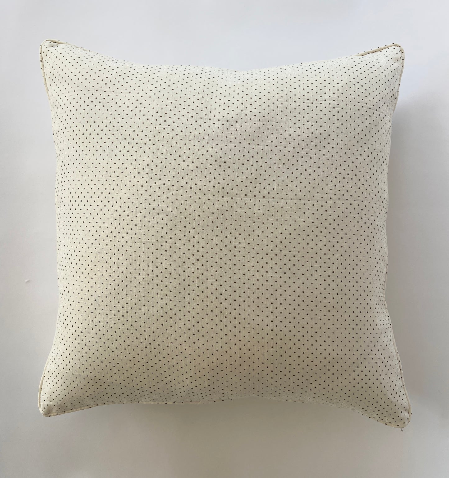 Flint dots on Ivory pillow