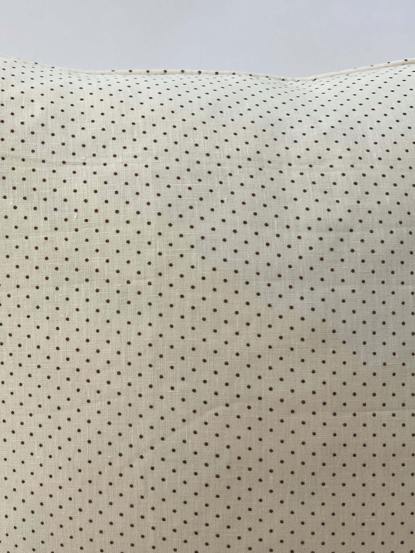 Flint dots on Ivory pillow