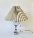 French Glass Table Lamp