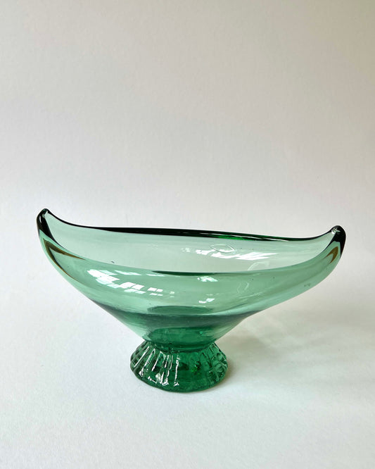 Footed Glass Bowl / Vase