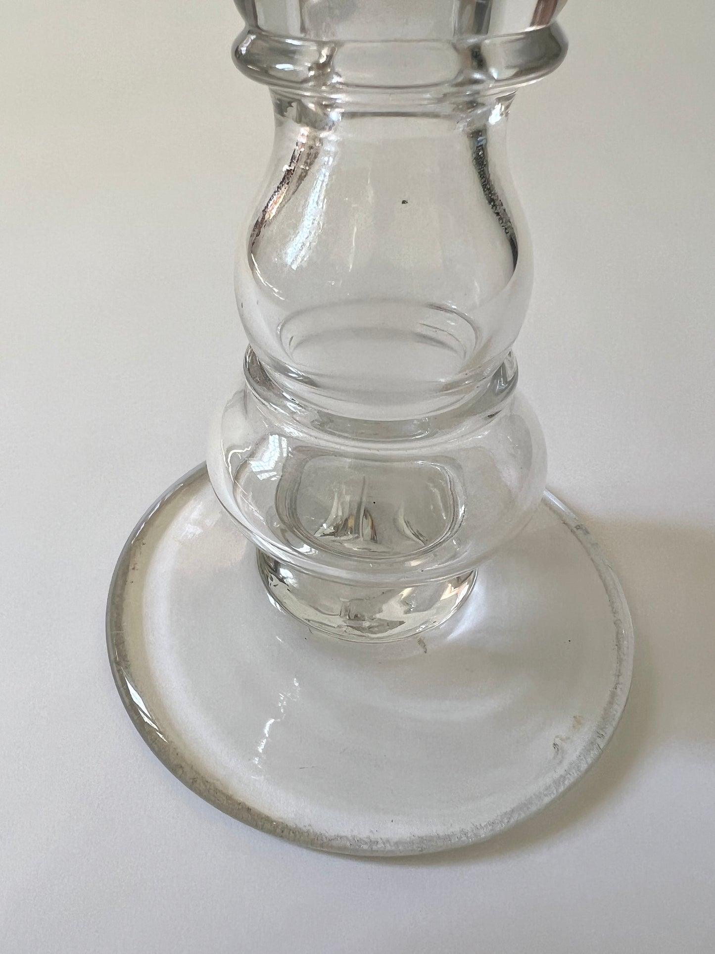 French Glass Table Lamp
