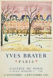 Yves Brayer Place des Vosges Poster 1965