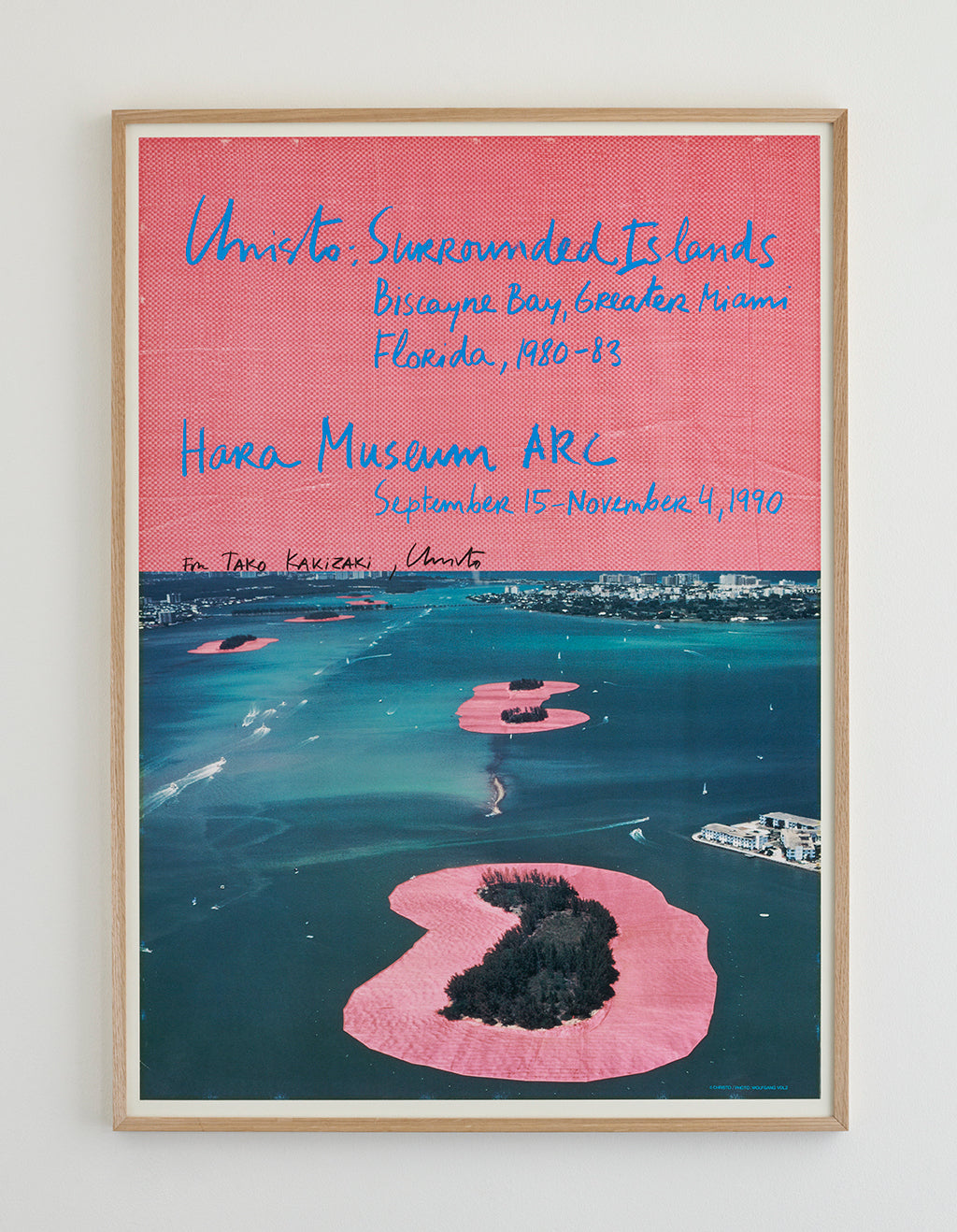 Christo "Surrounded Islands" Poster 1990