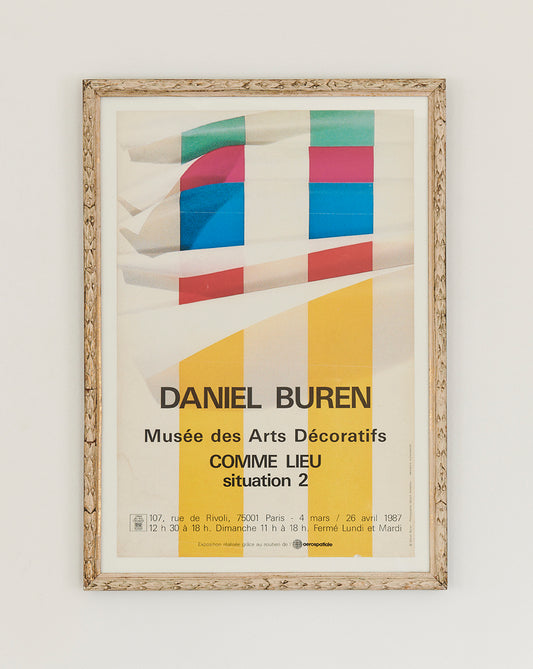 Daniel Buren Exhibition Poster 1987