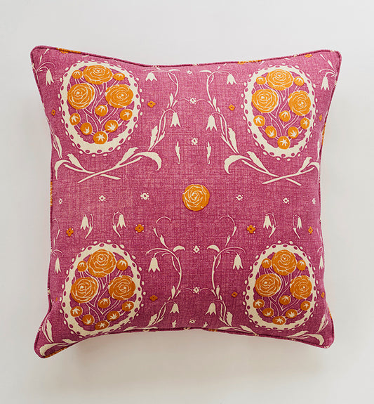 Linen Pillows - Pivoine Magenta