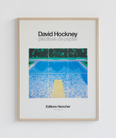 David Hockney poster "Piscines de Papier"