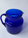Blue Glass Pitcher / Vase