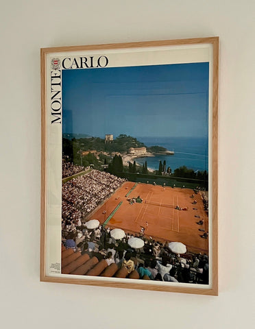 AFFICHE TENNIS VOLVO MONTE CARLO OPEN 91 AFFICHE TENNIS VOLVO MONTE CARLO OPEN 91