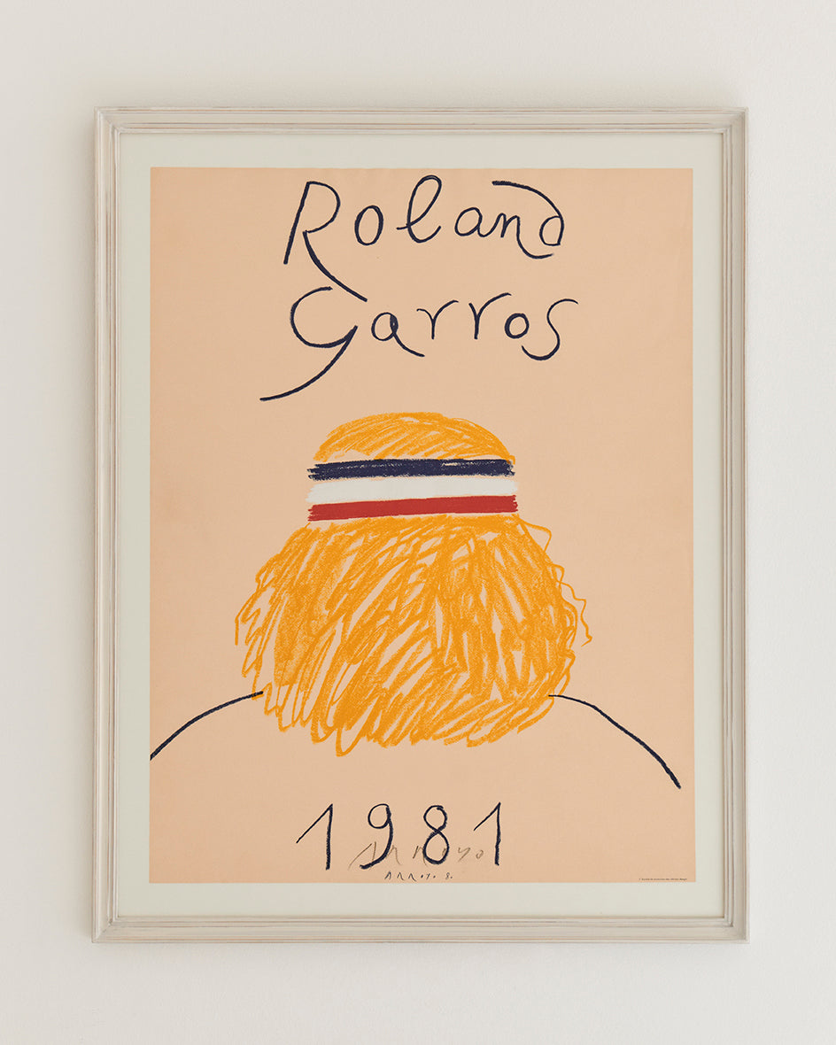 Eduardo Arroyo "Roland Garros" Poster 1981