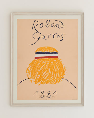 Eduardo Arroyo "Roland Garros" Poster 1981