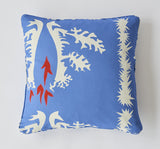 Cotton/linen pillow - Blue