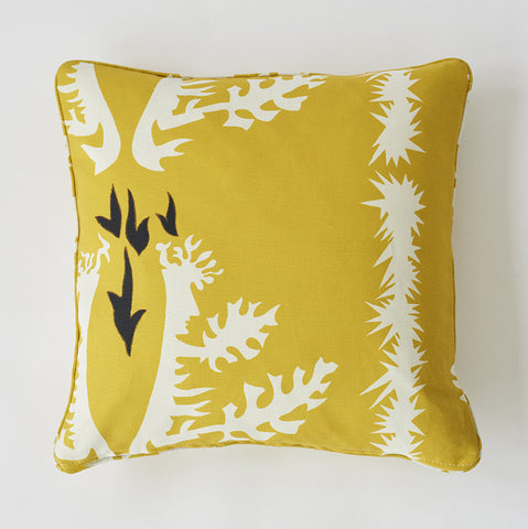 Cotton/linen pillow - Yellow - SOLD